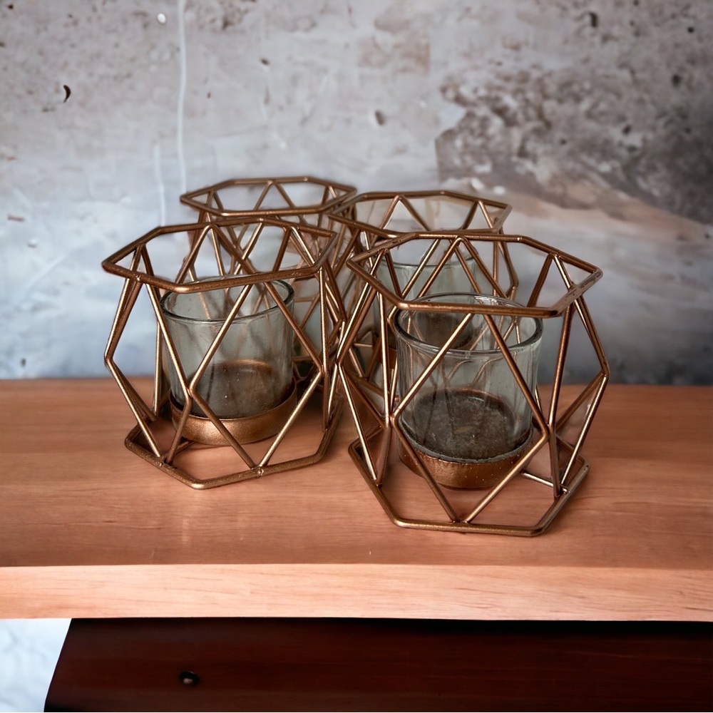 Copper Colored Candle Holders